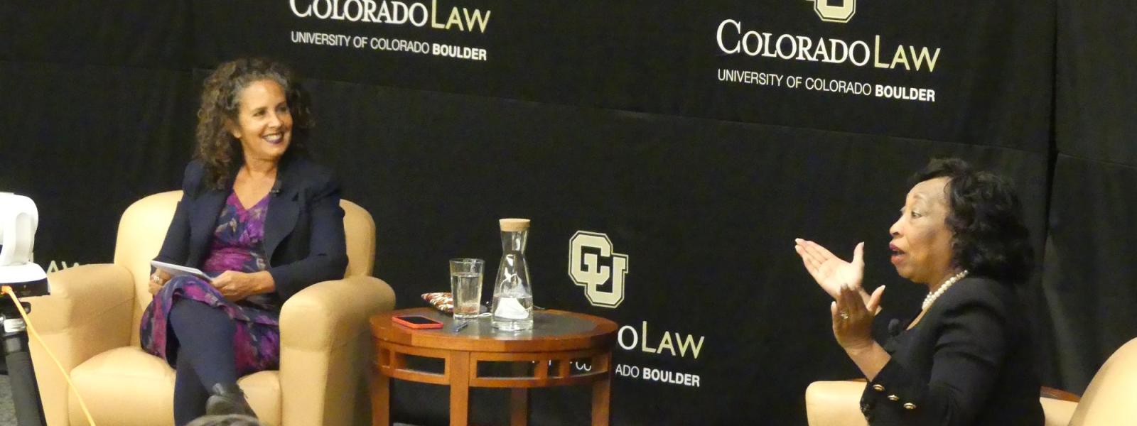 Judge Bernice Donald with Professor Suzette Malveaux