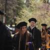 Graduates on their way to the ceremony