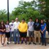 Professor Charles Wilkinson with high school students from Winnebago Public School