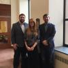 Assistant Clinical Professor Blake Reid (’10) and Technology Law and Policy Clinic student attorneys Kiki Council (’17) and Sean Doran (’17)