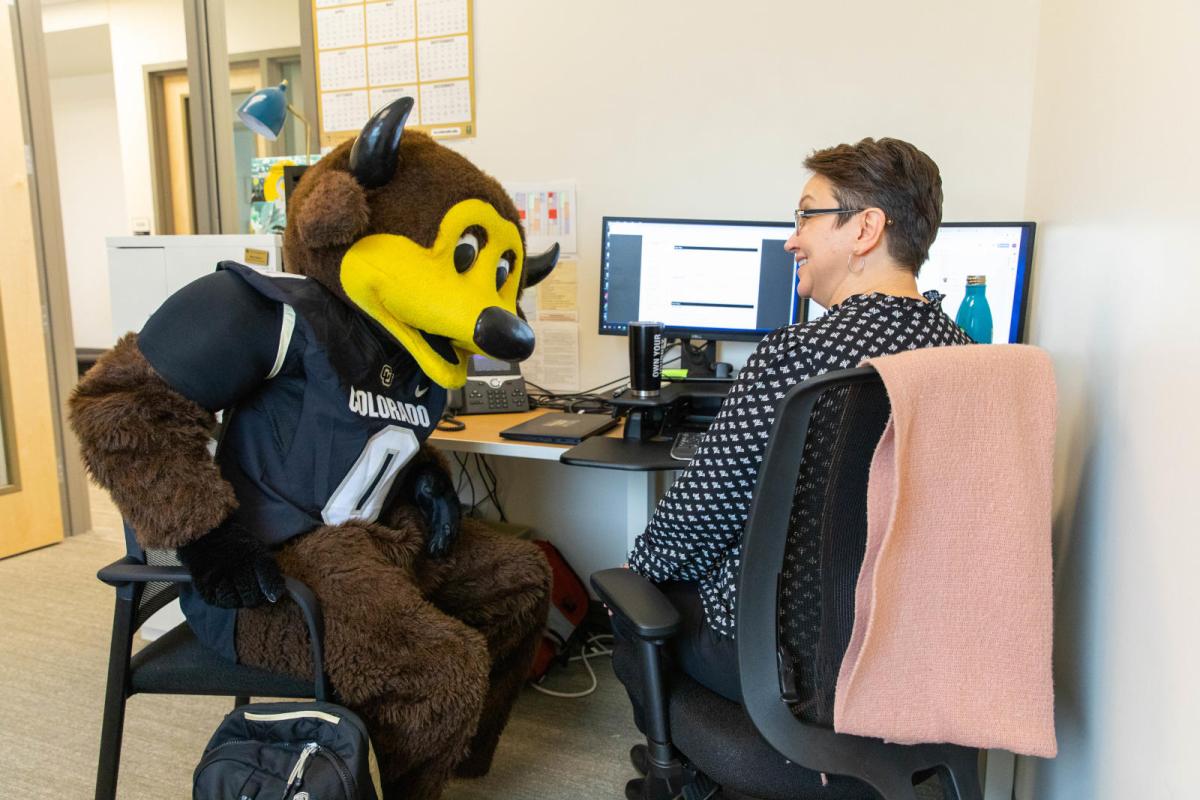 Chip at the University Exploration & Advising Center