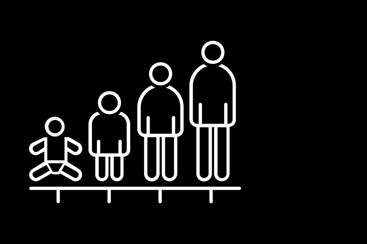Four stages of age icon