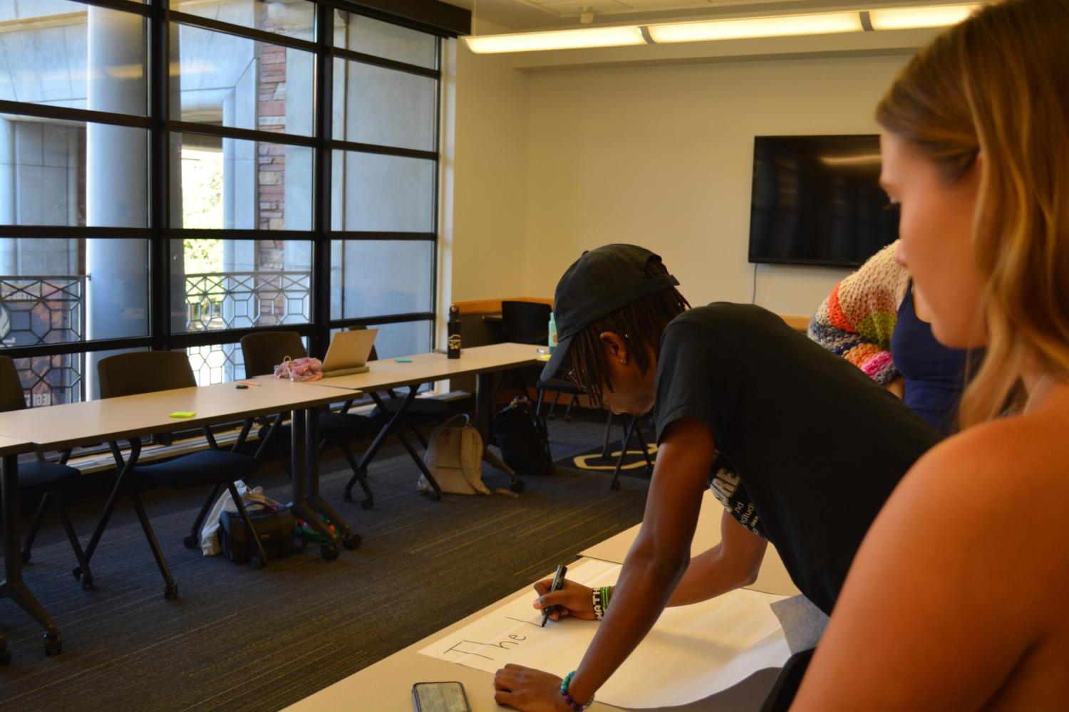 Leading EDGE students working on mission