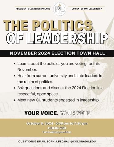 Politics of Leadership Poster