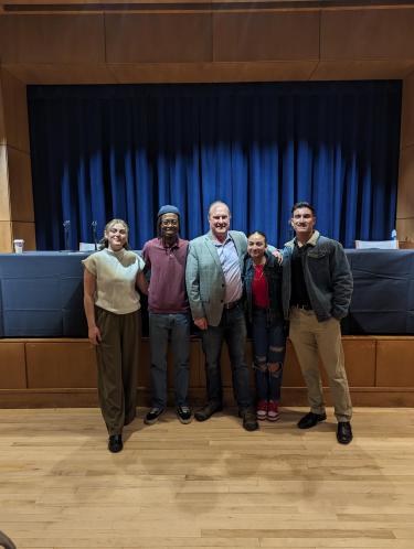 Boulder Mayor, Aaron Brockett poses with Leading EDGE Officers