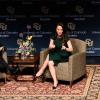 Molly Bloom and Chancellor DiStefano at the Leo Hill Speaker Series