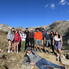 group photo, Arapaho Glacier Trail hike, Indian Peaks Wilderness, Fall 2023 Experiential Leadership Intensive, CU Boulder Mountain Research Station.