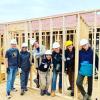 Student building a home at an Alternative Break