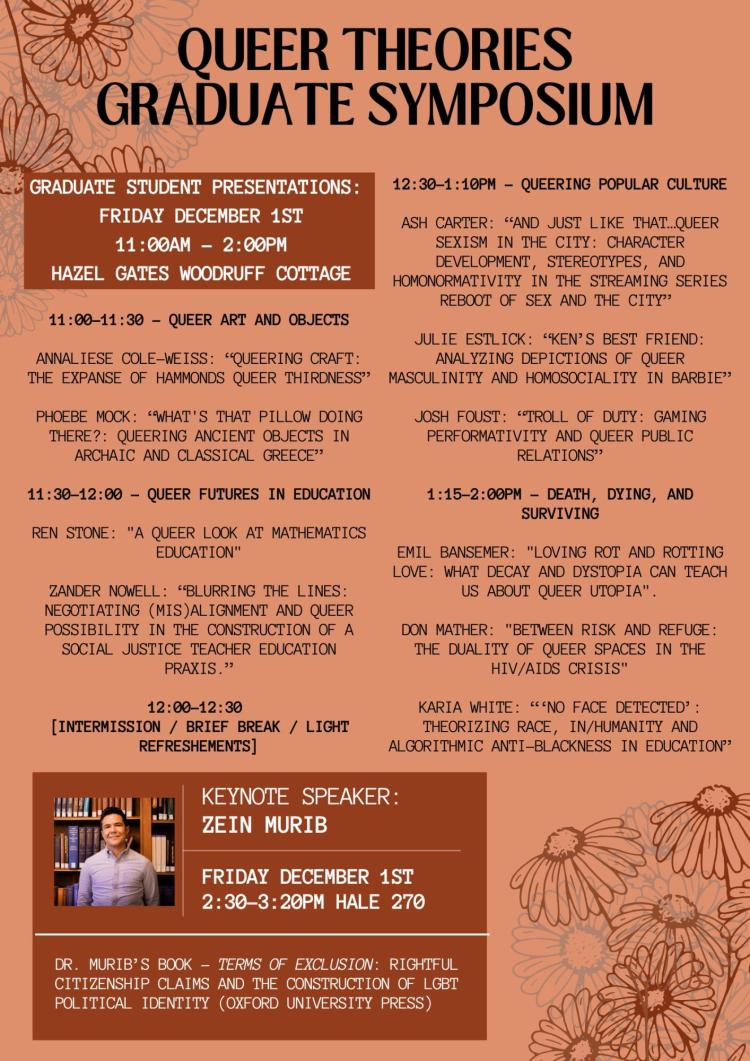 Queer Theories Symposium Flyer