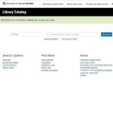 Library catalog website
