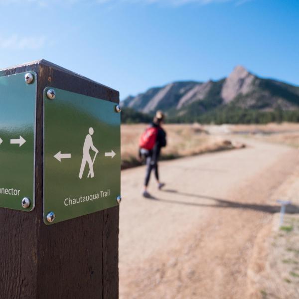 Chautaqua trail marker