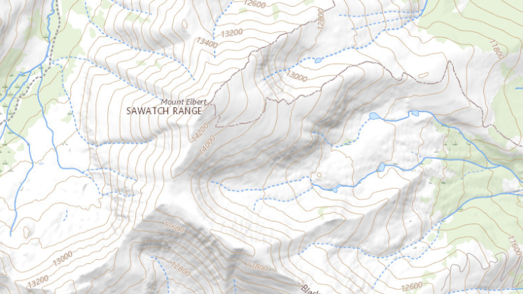 USGS Historical Topographic Map Explorer, Mount Elbert