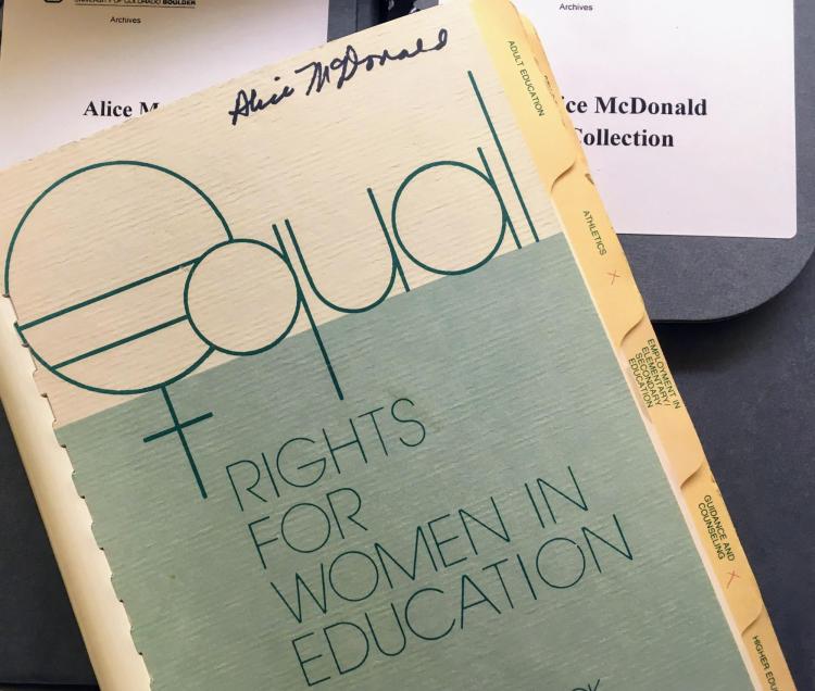 A paperback of Equal Rights for Women in Education