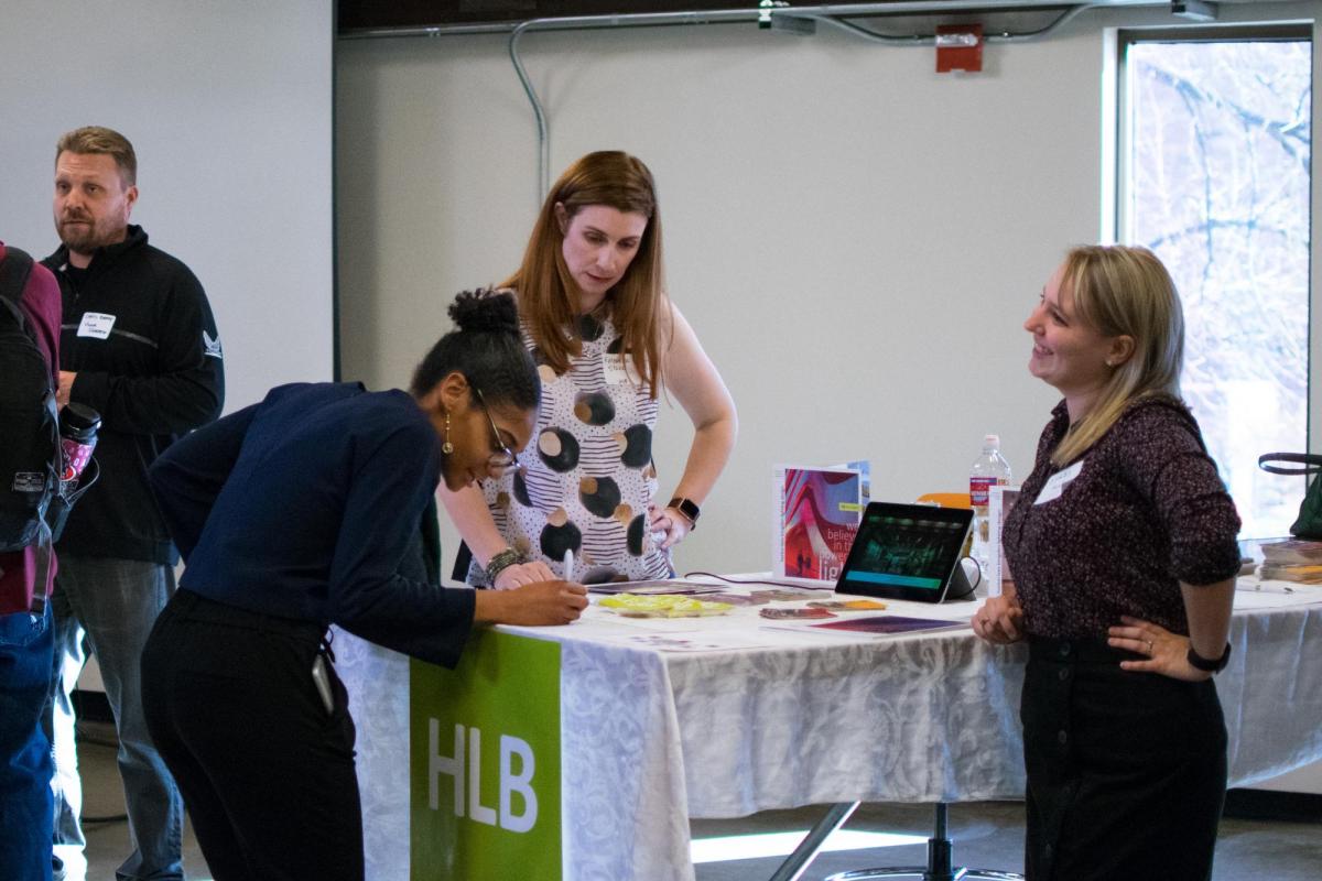 Career Fair Company Table
