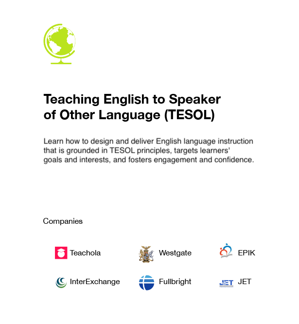 TESOL card