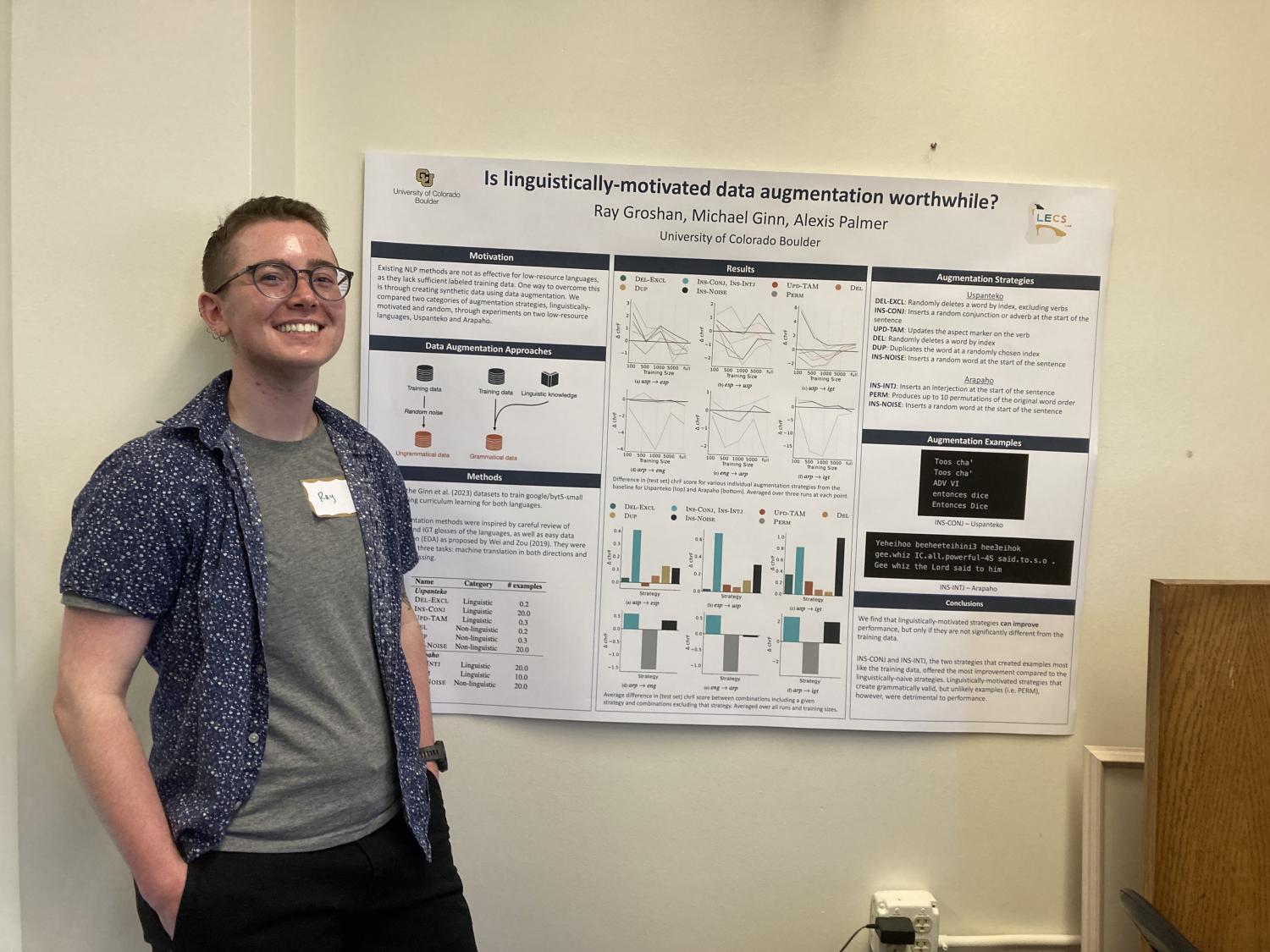 CLASIC student with capstone poster