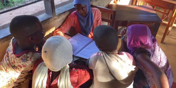 A group of students in Tanzania