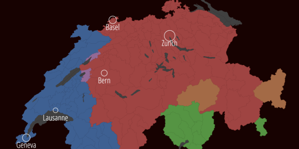 A language map of Switzerland