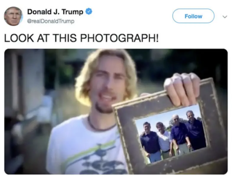 A screenshot of a tweet by Donald Trump