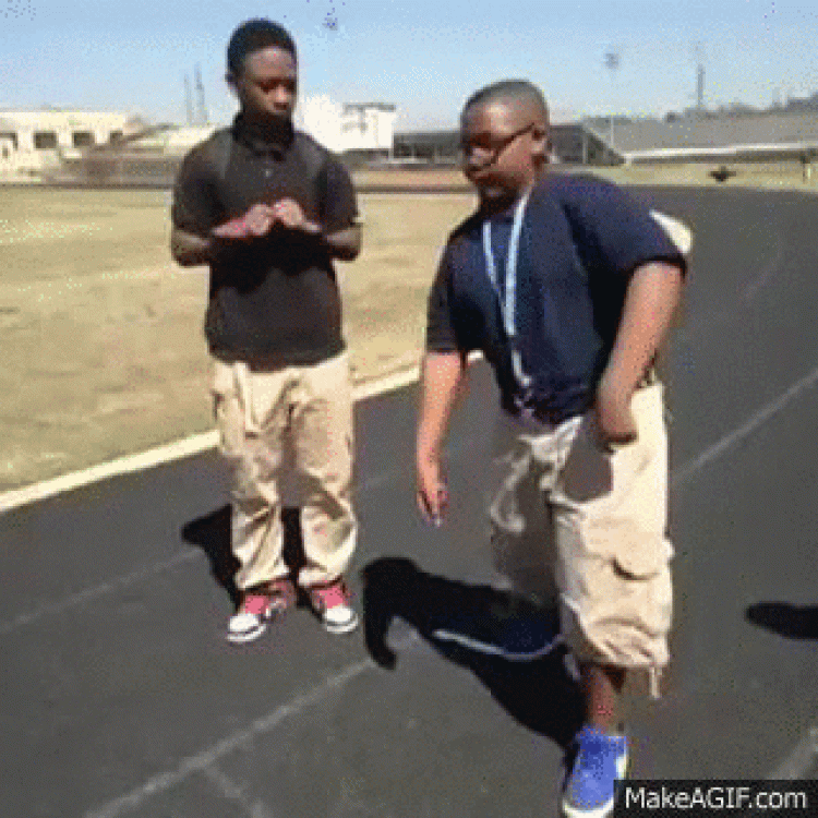 An example of yeeting