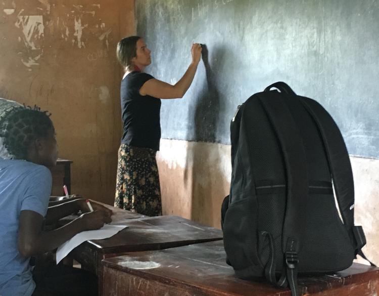 A professor teaching in Tanzania