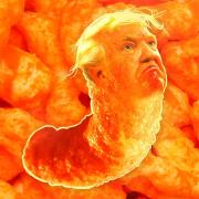 Donald Trump as a cheeto