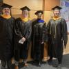Matt Buchholz Paul Gillett Susan Brown and Sijia Ge at the2024  graduation ceremony
