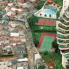 Paraisopolis, a favela in Sao Paulo, next to its wealthy neighbor Morumbi