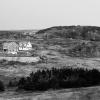 Black and white landscape photo