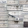 A word cloud of sports related words