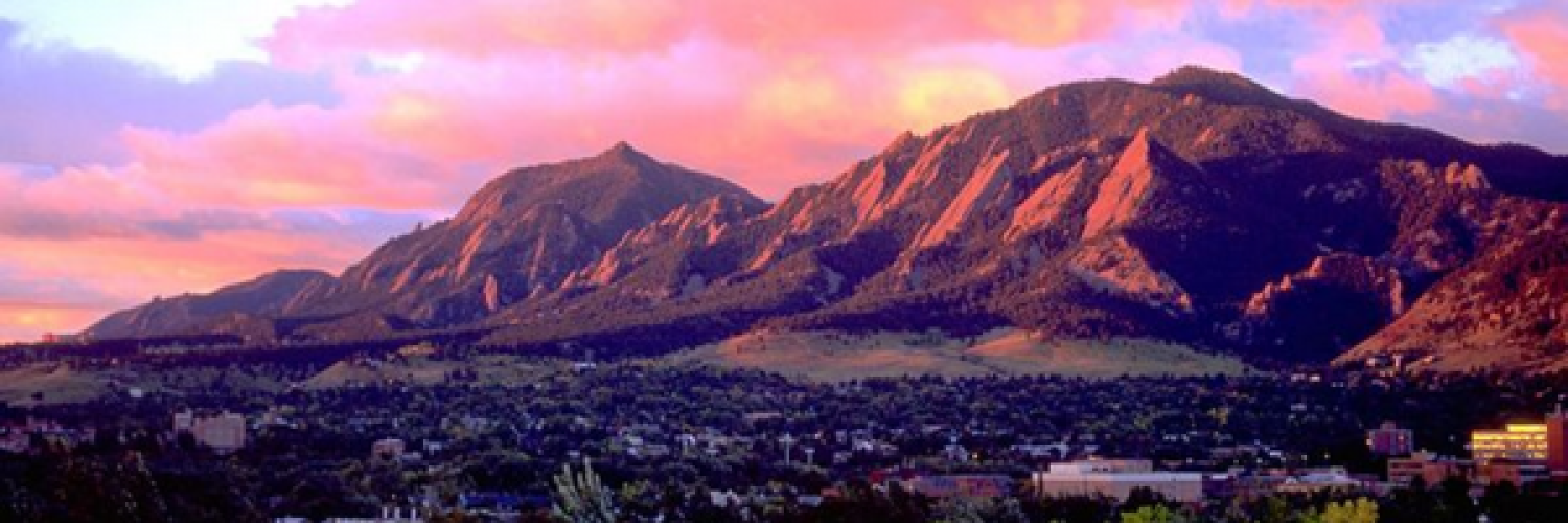 Flatiron Mountains at sunset