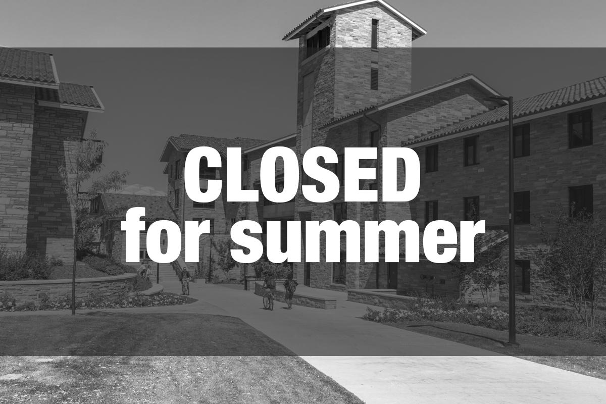 Closed for summer