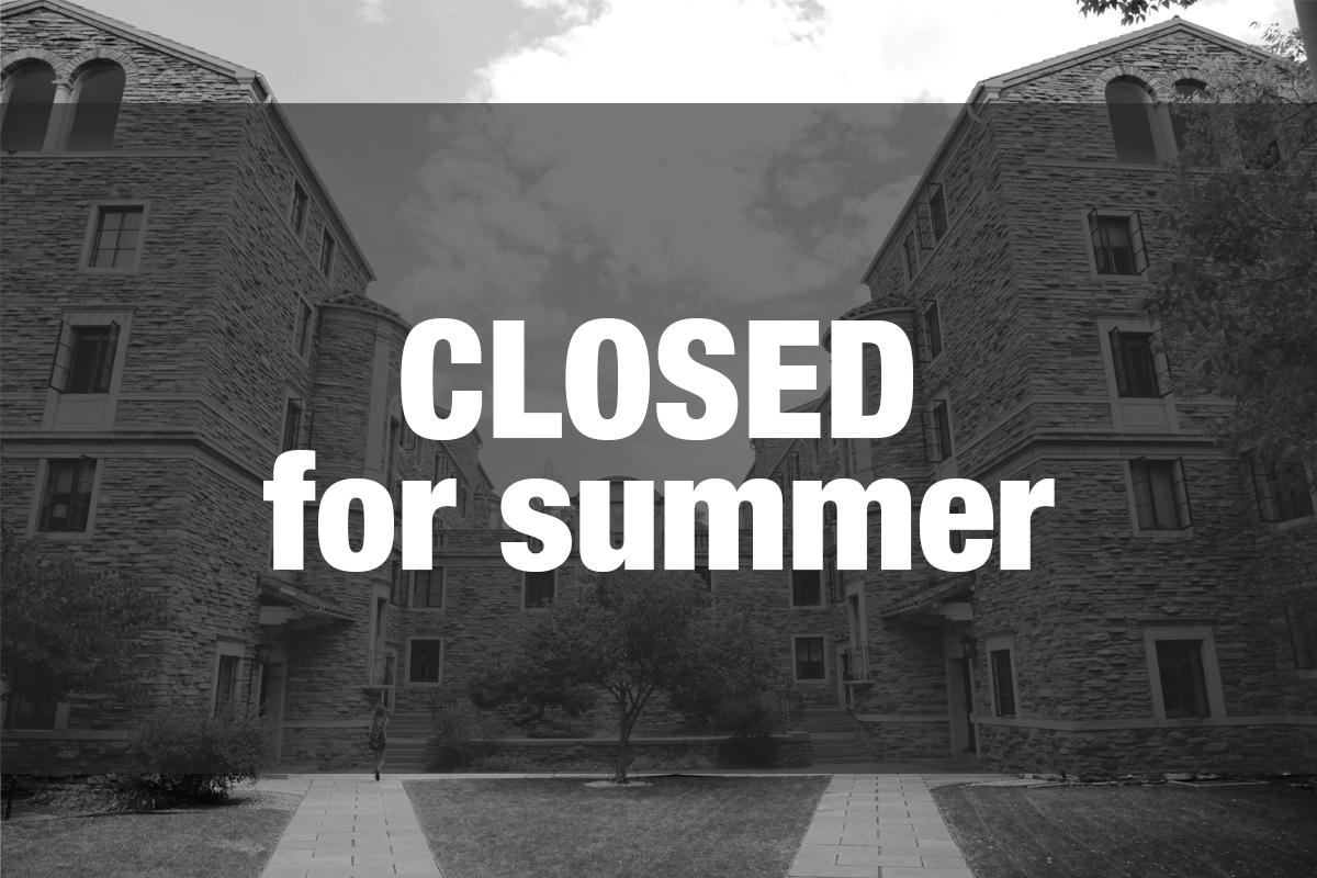Closed for summer