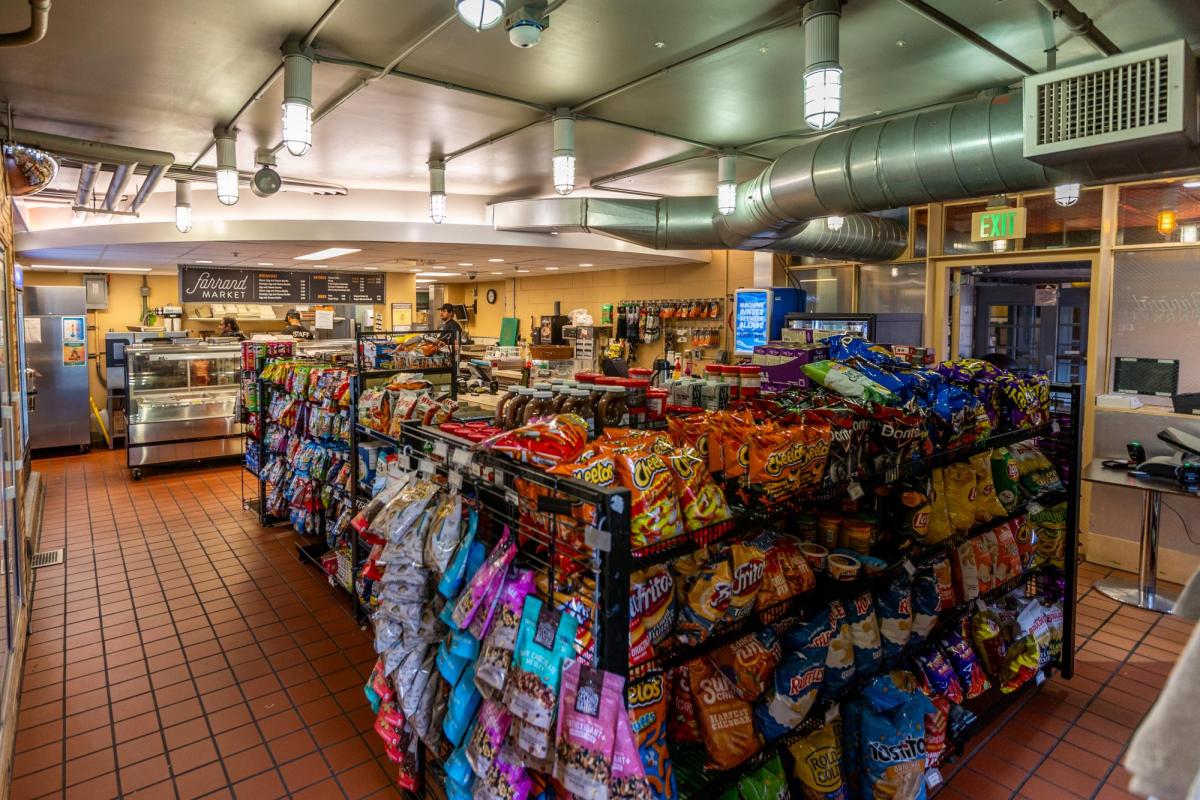 snack aisles at Farrand Market