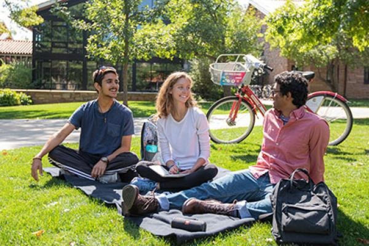 Students on campus