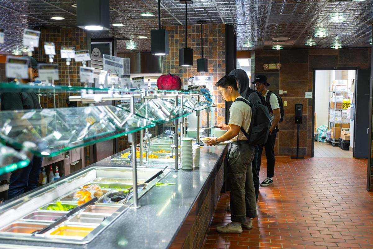 Libby on the Run buffet line