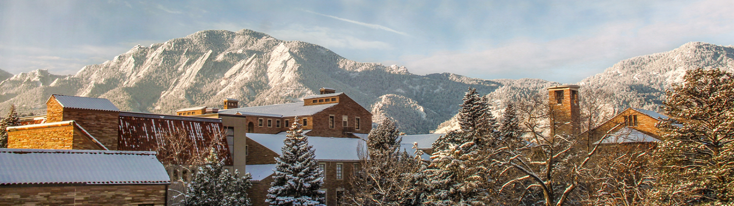 Mountain scenic with snow
