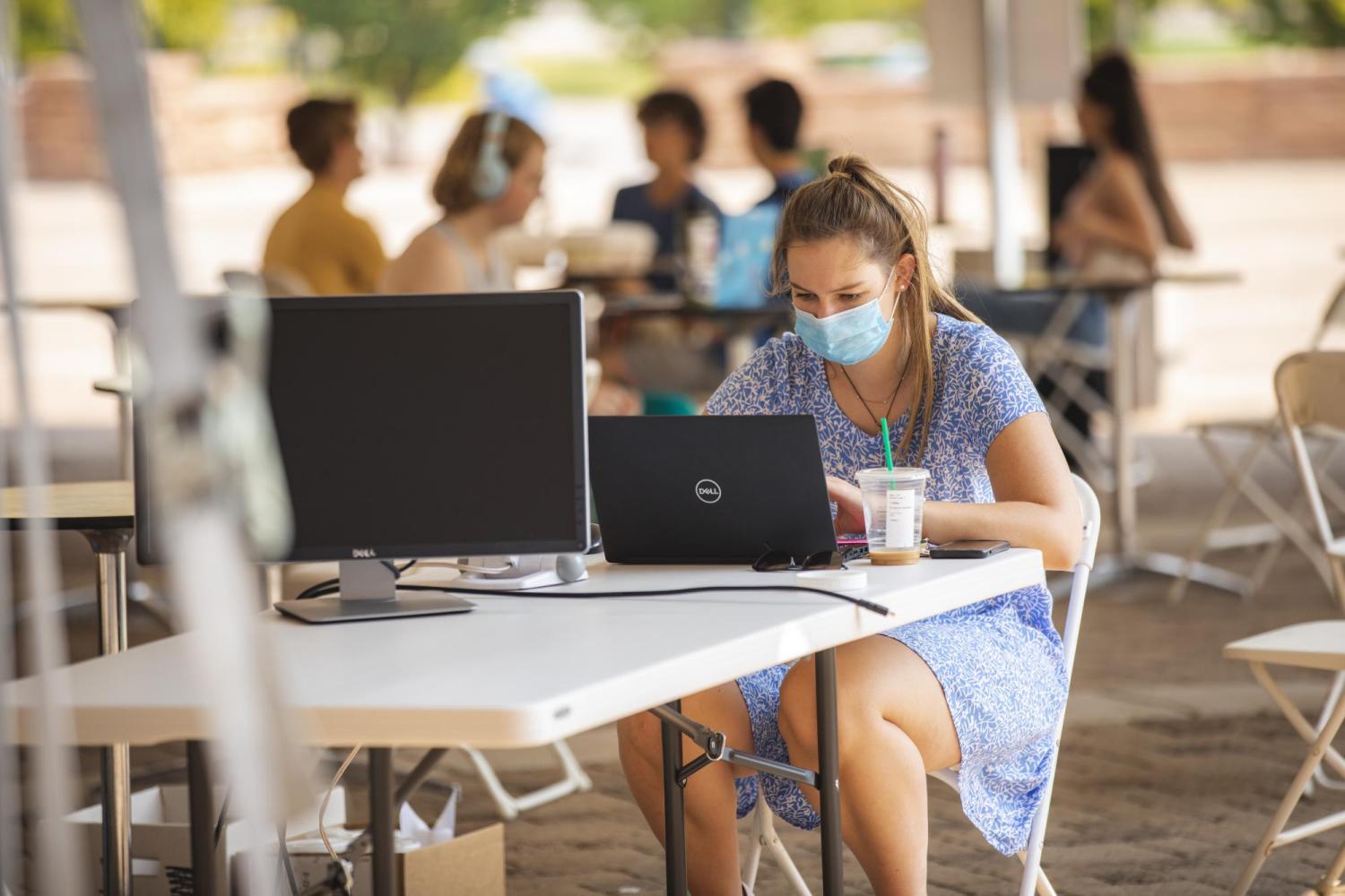 girl on computer