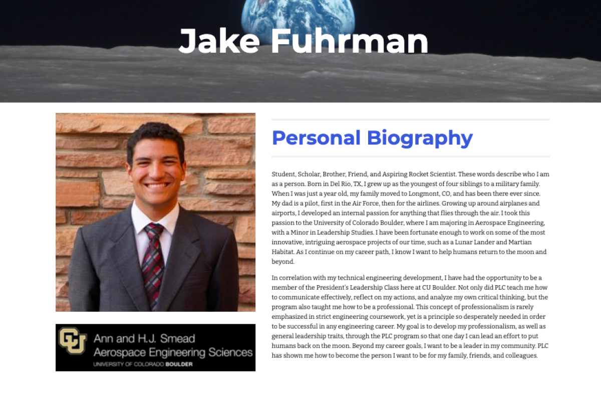 Jake Fuhrman ePortfolio Site