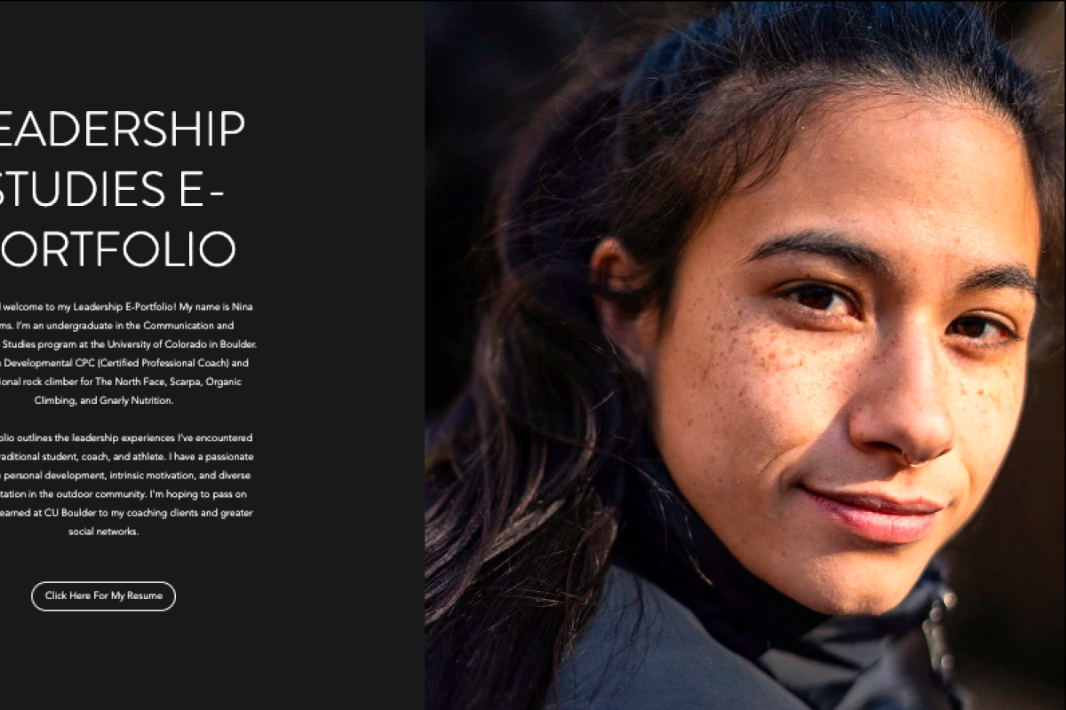 Nina Wiliams ePortfolio site