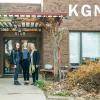 Madaline Pellicore and Emily Schaldach, Commuinity partner Jennifer Korbelik at KGNU