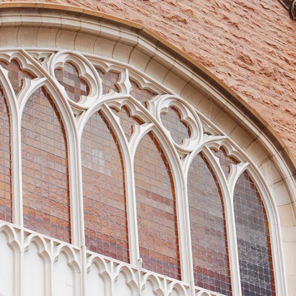 Architectural detail of Macky windows