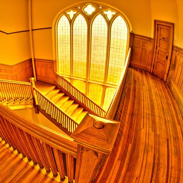 Architectural detail: Grand Stairs, east tower.