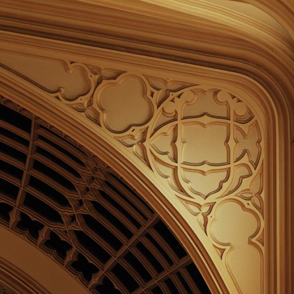 Architectural detail: Proscenium. (Photo by Casey A. Cass/University of Colorado)