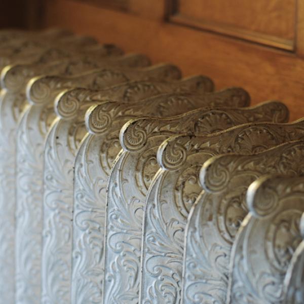 Design detail of radiators. (Photo by Casey A. Cass/University of Colorado)