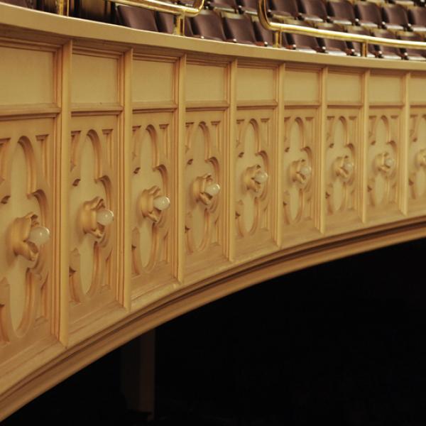 Architectural detail: Dress Circle. (Photo by Casey A. Cass/University of Colorado)