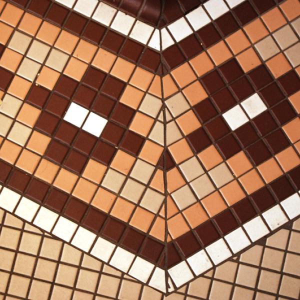 Architectural detail: Floor tiles. (Photo by Casey A. Cass/University of Colorado)