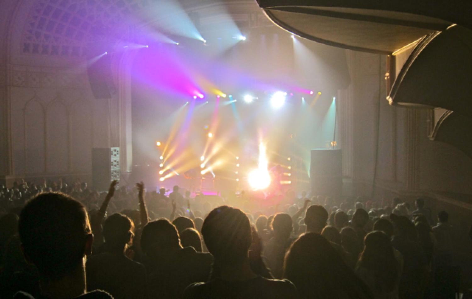 Crowd with Lights in Macky