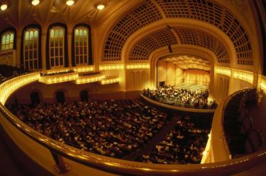 View of the stage from the balcony