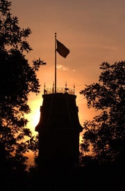 Flag at sunrise